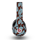 The Blue and Brown Paisley Pattern V4 Skin for the Original Beats by Dre Studio Headphones