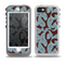 The Blue and Brown Paisley Pattern V4 Skin for the iPhone 5-5s OtterBox Preserver WaterProof Case