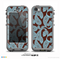 The Blue and Brown Paisley Pattern V4 Skin for the iPhone 5c nüüd LifeProof Case