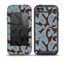 The Blue and Brown Paisley Pattern V4 Skin for the iPod Touch 5th Generation frē LifeProof Case
