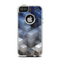 The Blue and Gray 3D Cubes Apple iPhone 5-5s Otterbox Commuter Case Skin Set