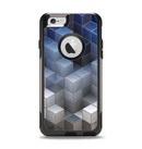 The Blue and Gray 3D Cubes Apple iPhone 6 Otterbox Commuter Case Skin Set