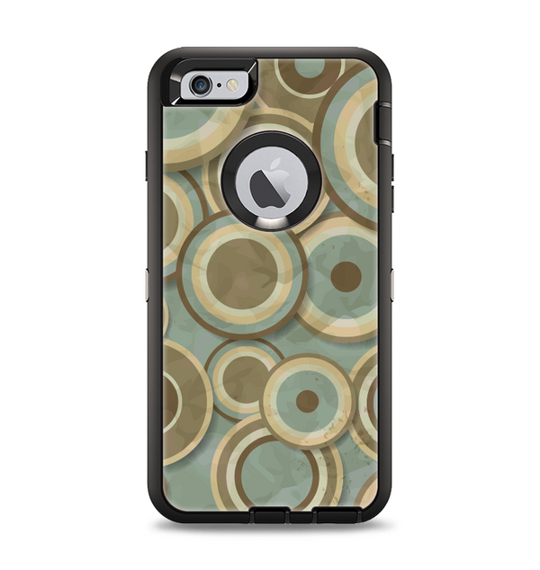 The Blue and Green Overlapping Circles Apple iPhone 6 Plus Otterbox Defender Case Skin Set