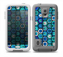 The Blue and Green Vibrant Hexagons Skin Samsung Galaxy S5 frē LifeProof Case