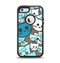 The Blue and Pink Vector Faced Cats Apple iPhone 5-5s Otterbox Defender Case Skin Set