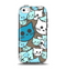 The Blue and Pink Vector Faced Cats Apple iPhone 5c Otterbox Symmetry Case Skin Set