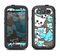 The Blue and Pink Vector Faced Cats Samsung Galaxy S3 LifeProof Fre Case Skin Set