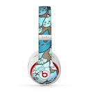 The Blue and Pink Vector Faced Cats Skin for the Beats by Dre Studio (2013+ Version) Headphones