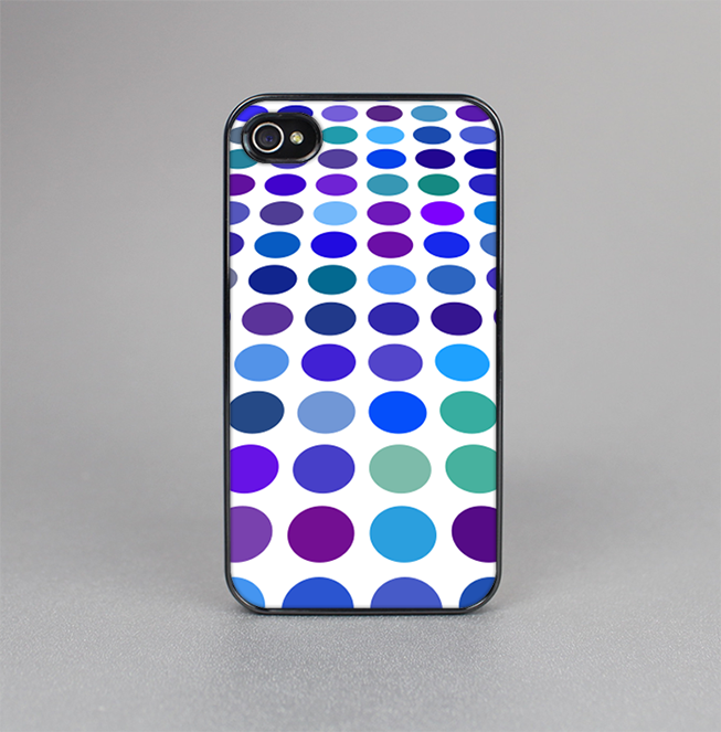 The Blue and Purple Strayed Polkadots Skin-Sert for the Apple iPhone 4-4s Skin-Sert Case