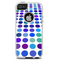 The Blue and Purple Strayed Polkadots Skin For The iPhone 5-5s Otterbox Commuter Case