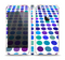 The Blue and Purple Strayed Polkadots Skin Set for the Apple iPhone 5s