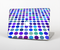The Blue and Purple Strayed Polkadots Skin for the Apple MacBook Pro 15"