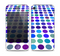 The Blue and Purple Strayed Polkadots Skin for the Apple iPhone 4-4s