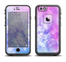 The Blue and Purple Translucent Glimmer Lights Apple iPhone 6/6s LifeProof Fre Case Skin Set
