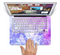 The Blue and Purple Translucent Glimmer Lights Skin Set for the Apple MacBook Air 11"