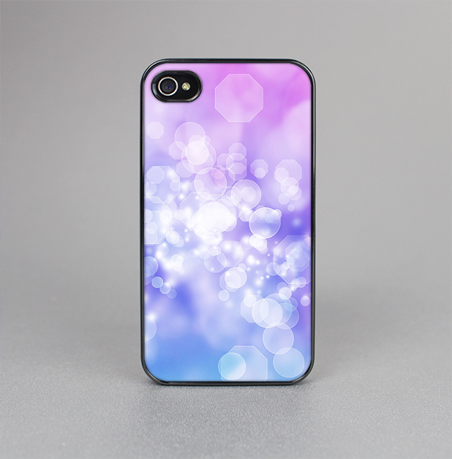 The Blue and Purple Translucent Glimmer Lights Skin-Sert for the Apple iPhone 4-4s Skin-Sert Case