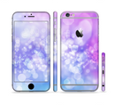The Blue and Purple Translucent Glimmer Lights Sectioned Skin Series for the Apple iPhone 6s Plus
