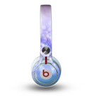 The Blue and Purple Translucent Glimmer Lights Skin for the Beats by Dre Mixr Headphones