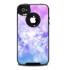 The Blue and Purple Translucent Glimmer Lights Skin for the iPhone 4-4s OtterBox Commuter Case