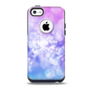 The Blue and Purple Translucent Glimmer Lights Skin for the iPhone 5c OtterBox Commuter Case
