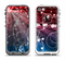 The Blue and Red Light Arrays with Glowing Vines Apple iPhone 5-5s LifeProof Fre Case Skin Set
