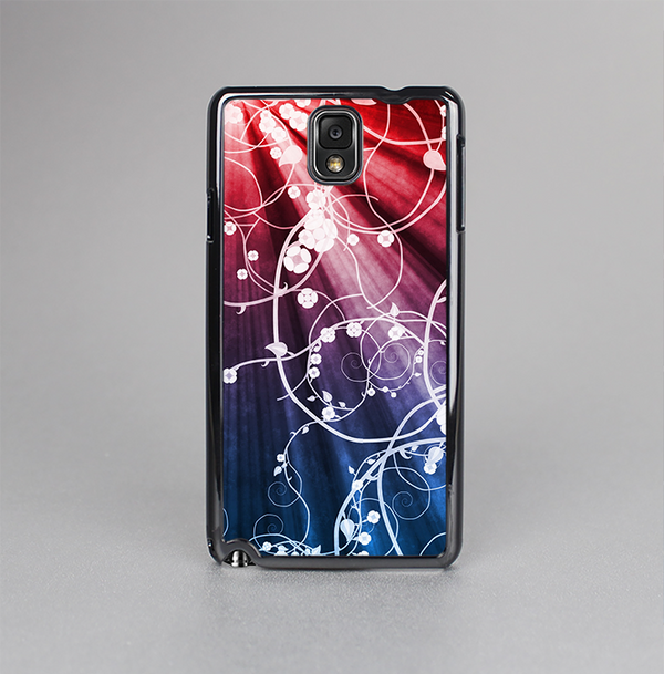 The Blue and Red Light Arrays with Glowing Vines Skin-Sert Case for the Samsung Galaxy Note 3