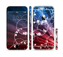 The Blue and Red Light Arrays with Glowing Vines Sectioned Skin Series for the Apple iPhone 6s Plus