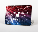 The Blue and Red Light Arrays with Glowing Vines Skin Set for the Apple MacBook Pro 15" with Retina Display
