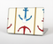 The Blue and Red Simple Anchor Pattern Skin for the Apple MacBook Air 13"