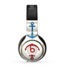 The Blue and Red Simple Anchor Pattern Skin for the Beats by Dre Pro Headphones
