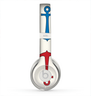 The Blue and Red Simple Anchor Pattern Skin for the Beats by Dre Solo 2 Headphones