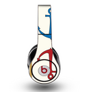 The Blue and Red Simple Anchor Pattern Skin for the Original Beats by Dre Studio Headphones