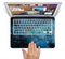 The Blue and Teal Painted Universe Skin Set for the Apple MacBook Air 11"