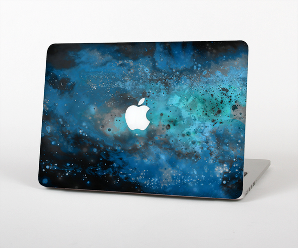The Blue and Teal Painted Universe Skin Set for the Apple MacBook Air 11"