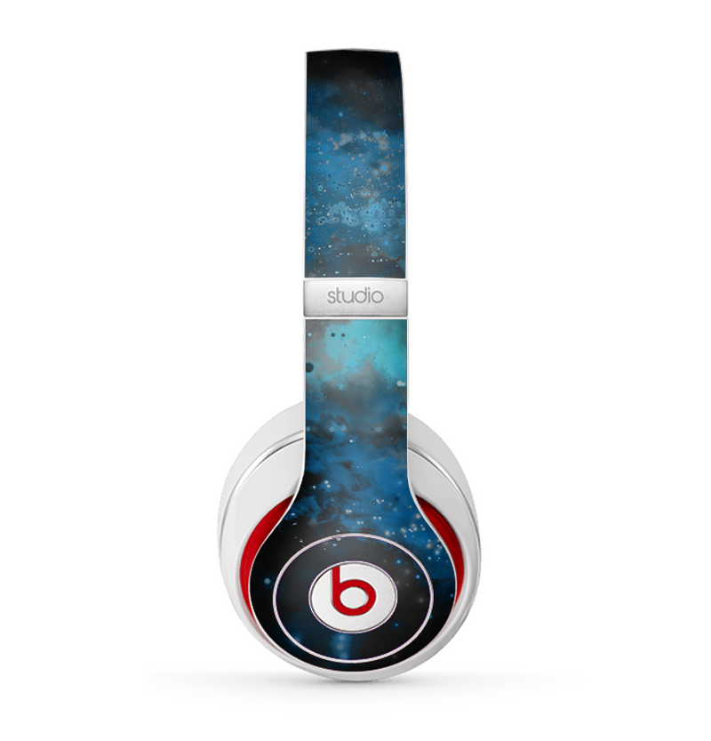 The Blue and Teal Painted Universe Skin for the Beats by Dre Studio (2013+ Version) Headphones