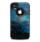 The Blue and Teal Painted Universe Skin for the iPhone 4-4s OtterBox Commuter Case