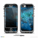 The Blue and Teal Painted Universe Skin for the iPhone 5c nüüd LifeProof Case