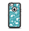 The Blue and White Cartoon Sea Creatures Apple iPhone 5c Otterbox Defender Case Skin Set