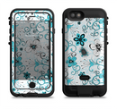 the blue and white floral laced pattern  iPhone 6/6s Plus LifeProof Fre POWER Case Skin Kit