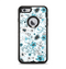 The Blue and White Floral Laced Pattern Apple iPhone 6 Plus Otterbox Defender Case Skin Set
