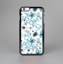 The Blue and White Floral Laced Pattern Skin-Sert Case for the Apple iPhone 6 Plus