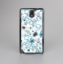 The Blue and White Floral Laced Pattern Skin-Sert Case for the Samsung Galaxy Note 3