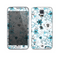 The Blue and White Floral Laced Pattern Skin For the Samsung Galaxy S5