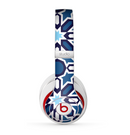 The Blue and White Mosaic Mirrored Pattern Skin for the Beats by Dre Studio (2013+ Version) Headphones