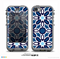 The Blue and White Mosaic Mirrored Pattern Skin for the iPhone 5c nüüd LifeProof Case