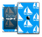 The Blue and White Nautica Boats Skin for the iPad Air