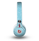The Blue and White Twig Pattern Skin for the Beats by Dre Mixr Headphones