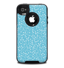 The Blue and White Twig Pattern Skin for the iPhone 4-4s OtterBox Commuter Case
