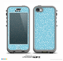 The Blue and White Twig Pattern Skin for the iPhone 5c nüüd LifeProof Case