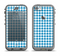 The Blue and White Woven Plaid Pattern Apple iPhone 5c LifeProof Nuud Case Skin Set
